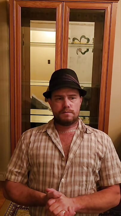 Twink Bubble Butt cleans cabinet