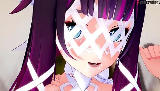 Columbina blowjob - Genshin Impact