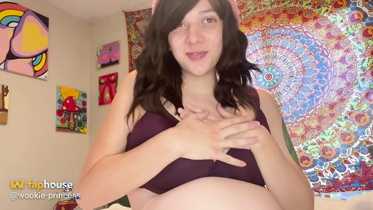 Pregnant Neighbor Panty Sniffing JOI