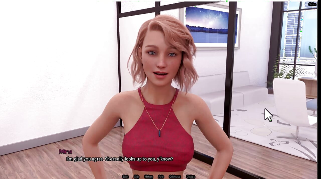 Radiant 6, waiter shows me her boobs