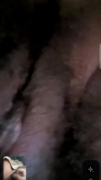 Iconic moment from "Watching my stepsister's hairy pussy on video call"