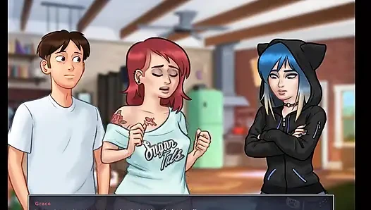 Летняя сага: прогуливаю колледж, чтобы тусоваться с девушкой, эпизод 58,59