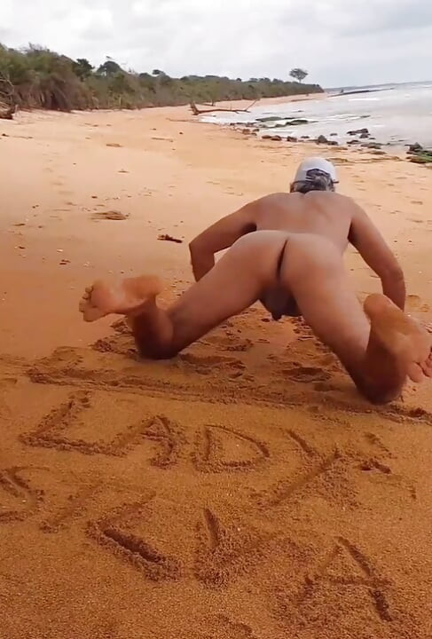 Ladysilva naked on the beach what a hot ass