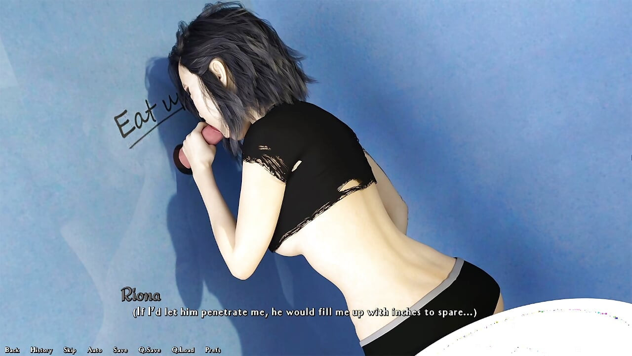 Riona Ep 1stranger Dan Fucks Riona Through Washroom Glory Hole Then Feeds Her His Cock in the Mouth