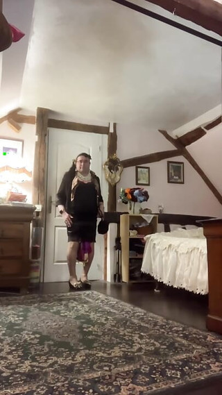 Dressed with a little black bodycon dress for a night out
