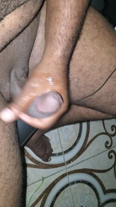 Big curve cock wanking off