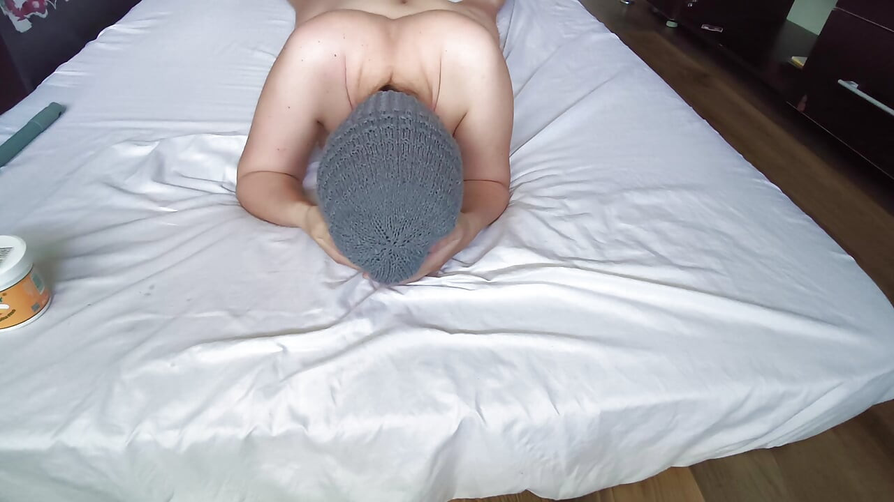 Sexy esposa entrenamiento en casa desnuda