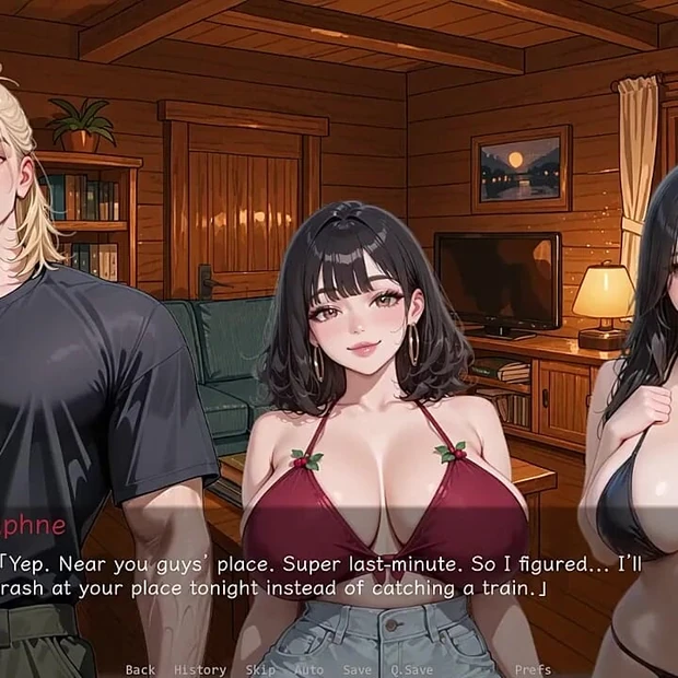 Ntr'd by My Friend #12 Ai Hentai Game - Masturbating Through Shorts