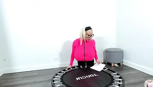 Magic Trampoline Inflation! Breast Expansion While Jumping! I Was Sure It Was False Advertising!