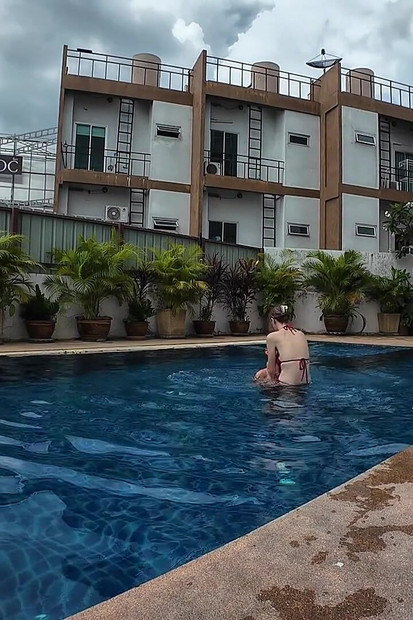 Sfw Playing About in Our Swimming Pool