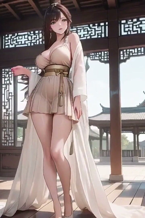 Ai-göğüslerini tesir ediyor, gözleri puslu, sheer silk kıvrımlarını zar zor kapatıyor.