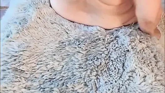 Using My Black Dildo Felt so Good in My Hairy Pussy