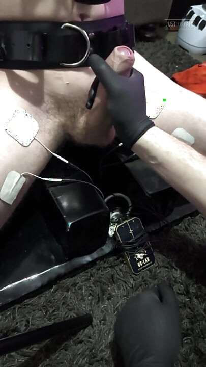 Twink on the Kneeler Is Stroked Over and Over