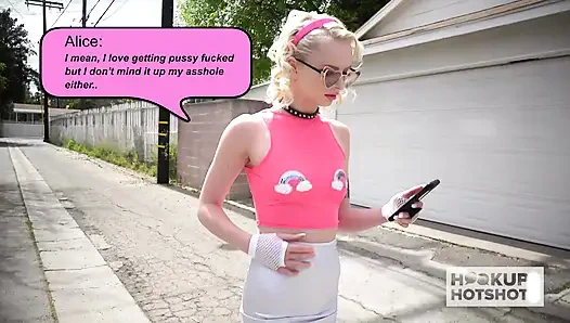 Die schöne blonde alice pink will mehr von bryan gozzlings grobem anal!