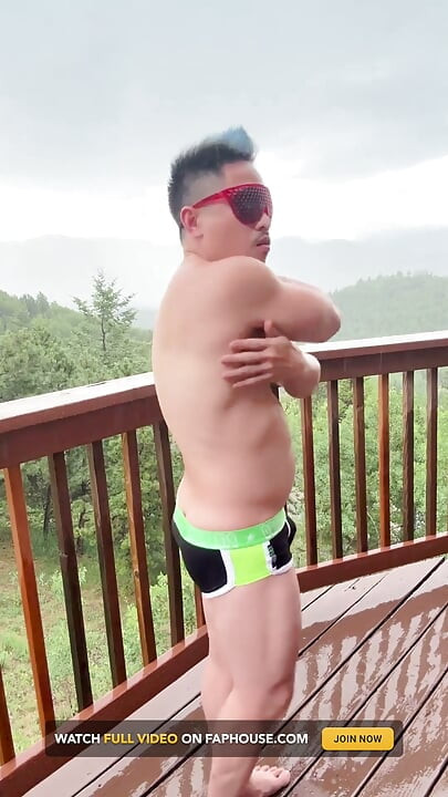 Mountain Storm Stud: Rain-soaked Asian Muscle Sensation