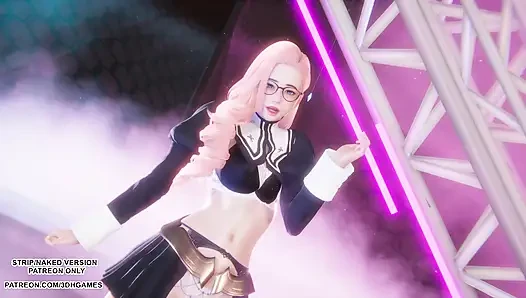 MMD love it - seraphine sexy Kpop Dance Liga der Legenden, hentai unzensiert 4K 60FPS