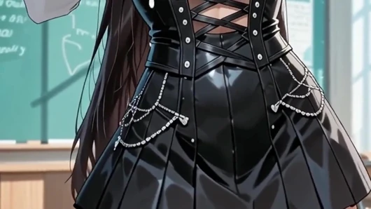 Eine Geile MILF-lehrerin Mit Riesigen Brüsten Spritzt Milch Aus Ihren Titten, Voller Lust! Anime Hentai Waifu Animiert.