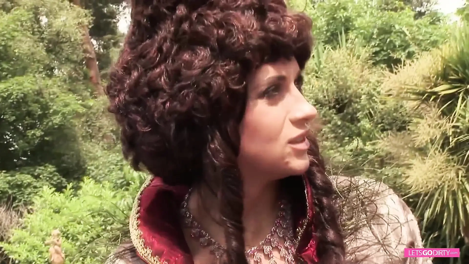 3some outdoor parody with horny MILF