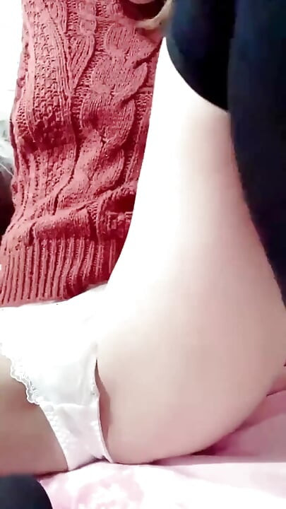 Knit X Knee High X White Full Back Panties