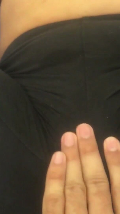 My boyfriend's dad helps me train I put on my most provocative leggings without underwear, and the outline of my vagina was cle | Clip 1