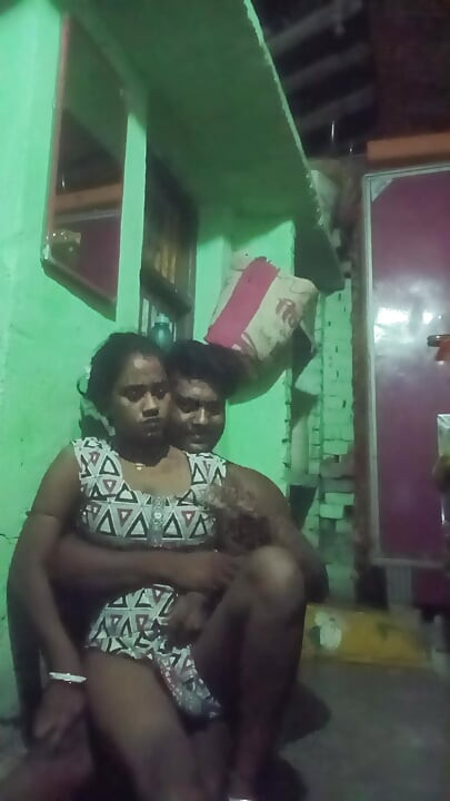 There was no one in the house, suddenly the husband came into the house and locked it and took the wife to the bed, after going to bed, he fell into full romance