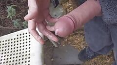 Lunchtime Outdoor Hard Cock Wanking and Cumming - Rockard Daddy