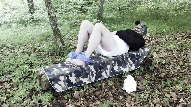 Diaper change in the forest