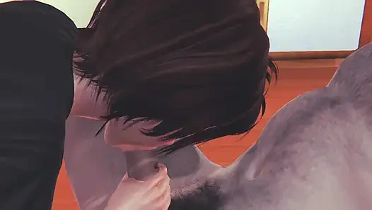 Aunt Cass with a lot of desire to have sex ends up fucking a lucky man - 3D HENTAI ANIMATION