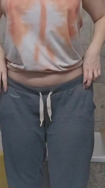 Powerful moment from "Undressing teen on repat in her bathroom"