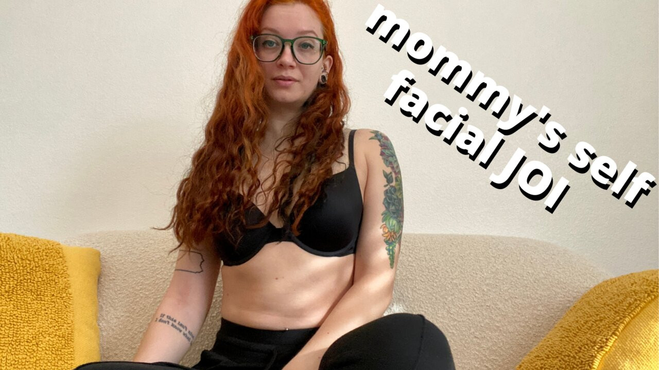 Mama's self -facial joi - klaarkomen op je gezicht voor mama - volledige video op veggiebabyy manyvids