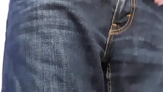 I Squat on a Series of small bottles. Male anal insertion and cum