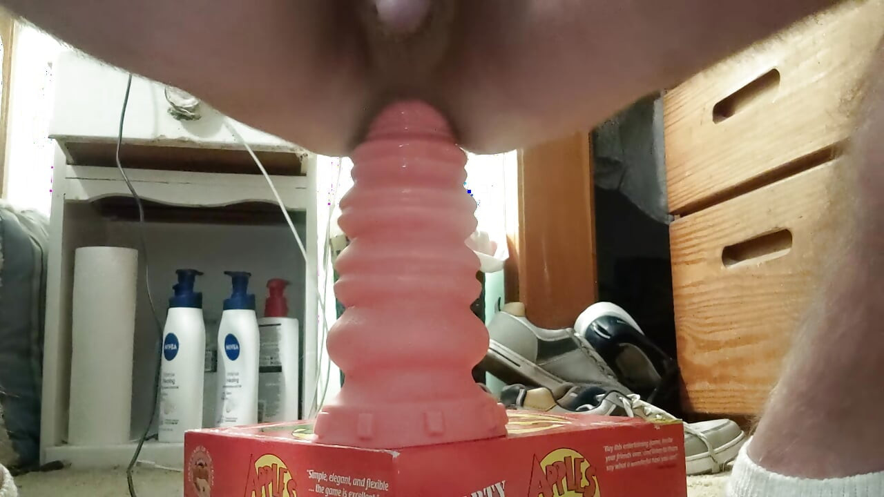 Tyler Durden with huge anal dildo Macaroon