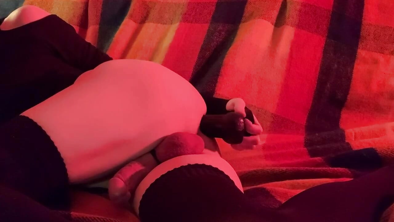 I play with my dildo and with a butt plug