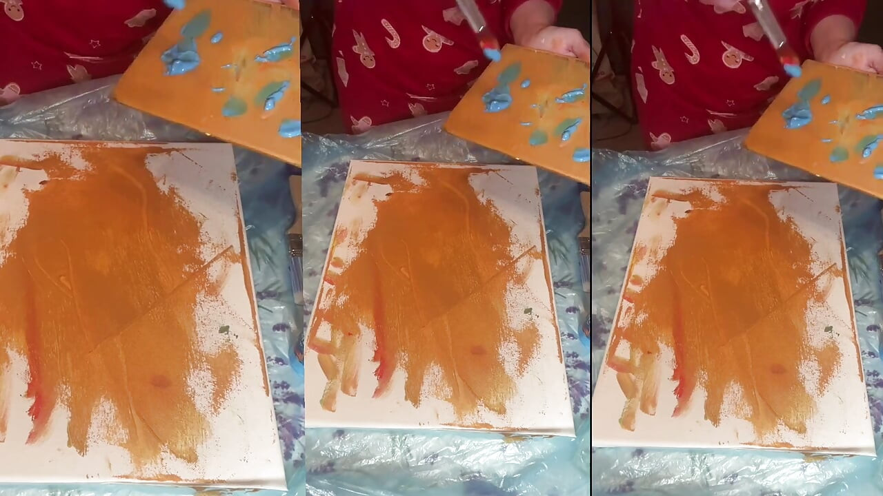 Em Grandes Óculos Asmr Acrylic Art Bloom in the Mist Part 1