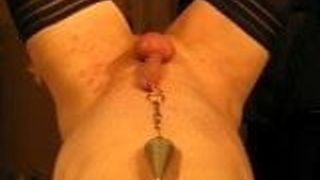 Upside down nettles on cock and balls by my Lady
