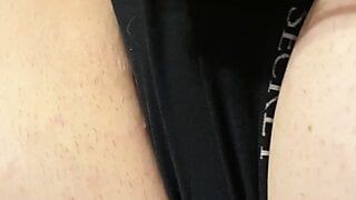 Playing With A Vibrator On My Pierced Cock In My Panties