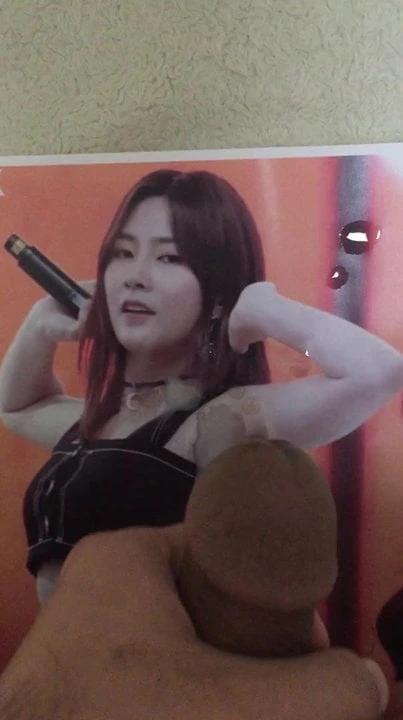Cum Tribute on Apink's Hayoung's Armpit Sticky Sperm on her