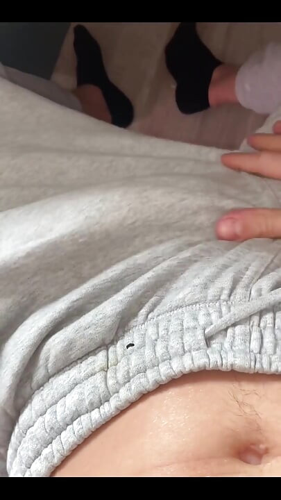 French Femboy Getting to Horny to Work and Jerk off Under His Desk
