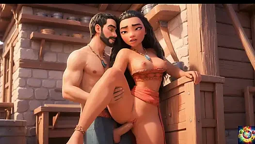 Moana merangkul cinta sejati - asmr animasi ai