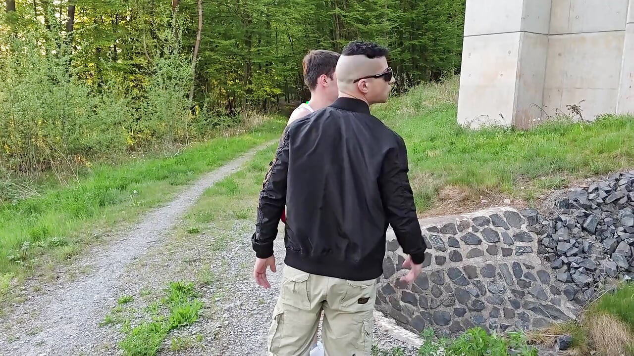 Bareback Fuck Marathon with My Gay Bitch - 6 Loads of Cum Deep in His Ass, Part 5 - Hot Outdoor Fuck Under the Highway Bridge