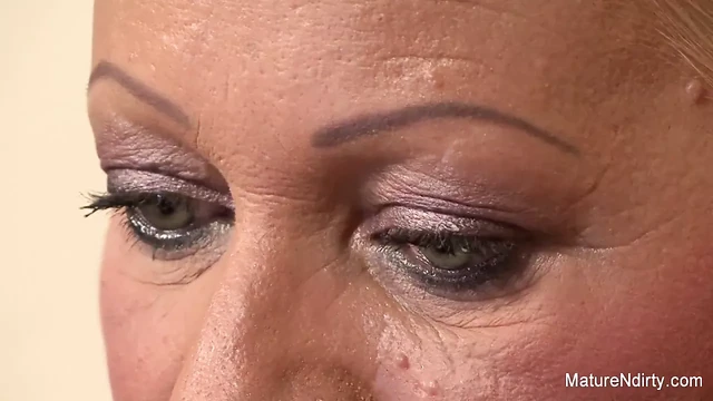 Busty blonde grandma takes it in the ass