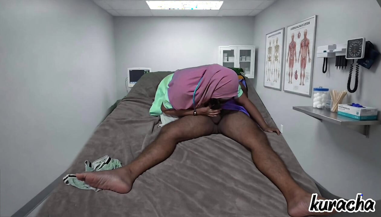 Lady Doctor fake checkup to get fuck from Patient