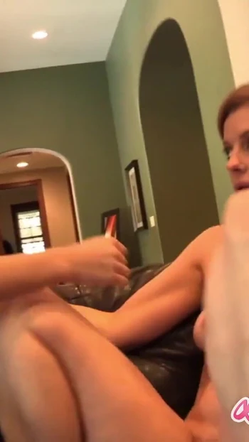 Unforgettable moment from "Redhead Lesbian seduces a sexy housewife"