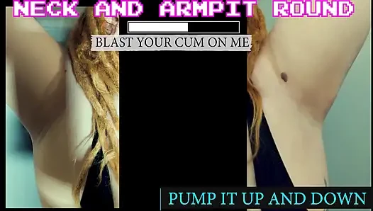 The jerk off to my neck armpits and boobies game jerk it
