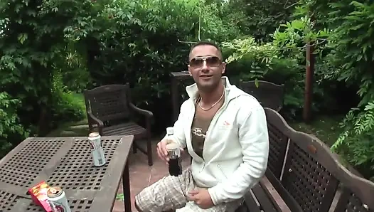 Two Buddies Share One Hot Fuck - Horny German Babe Gets Double-teamed by Best Friends