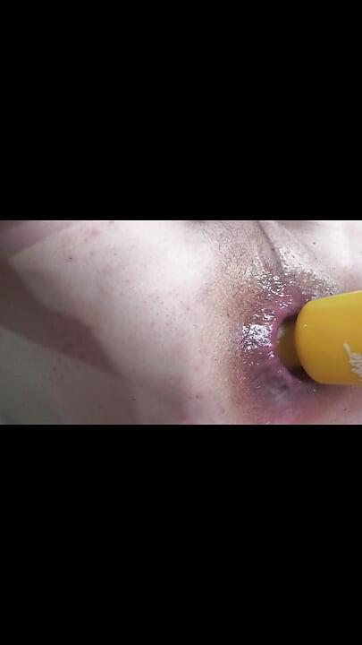 a big gape and slow motion