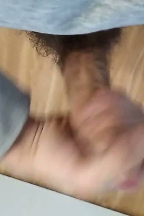 Horny Amateur Can't Take Any More and Ejects His Semen in Squirts on the Floor