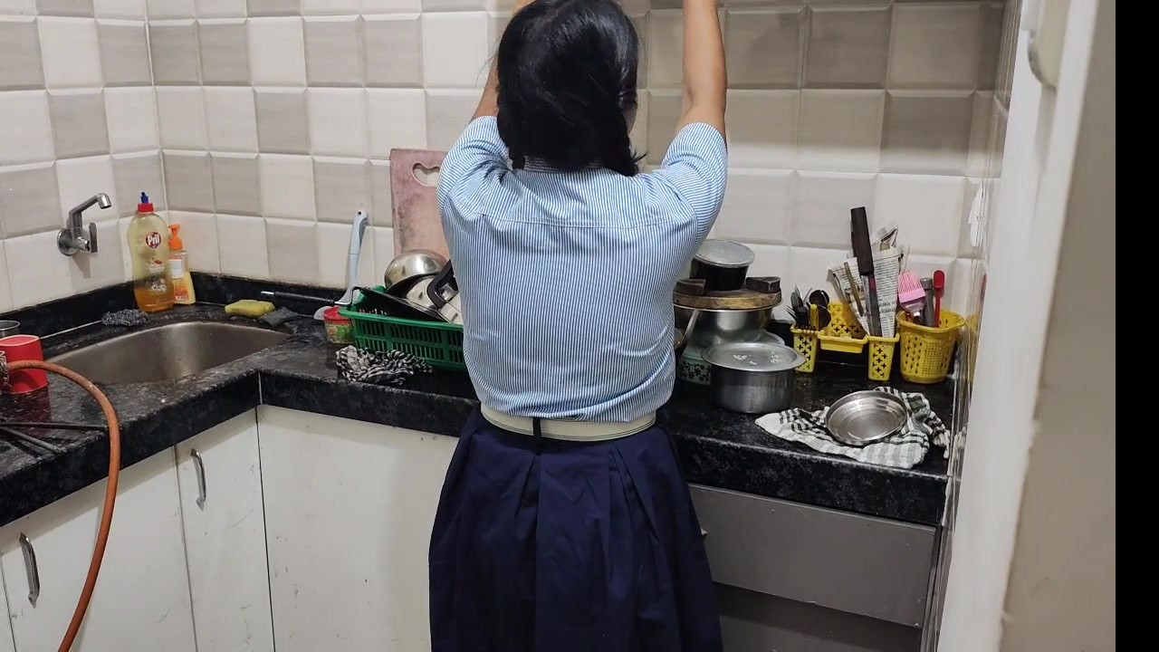 Indian hot lady first time sex in home with stepbrother