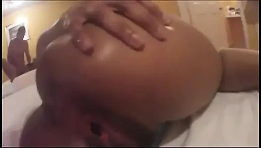 Black Slut Loves the White Hard Cock in Her Pussy!