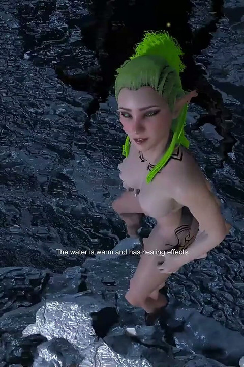 Güzel bir orman elfiyle gölde seks